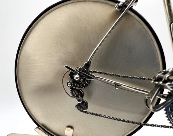 Bicicletta da corsa in miniatura in argento - Gioielleria De Vitis Sabaudia