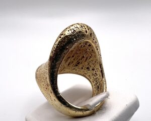 Anello trama reticolata in oro 18 kt - Gioielleria De Vitis