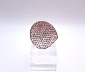 Anello in oro bianco e zirconi bianchi - Gioielleria De Vitis Sabaudia 1