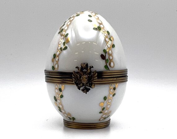 Uovo Palace Egg Fabergé porcellana di Limoges - Gioielleria De Vitis Sabaudia