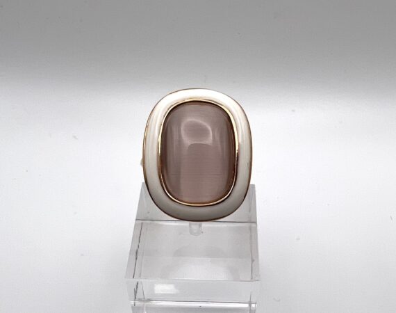 Anello Ventidieci in argento con pietra di colore e smalto - Gioielleria De Vitis Sabaudia