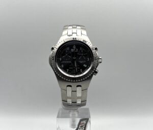 Sector 975 Rattrapante Crono Swiss Made grey vintage - Gioielleria De Vitis Sabaudia 