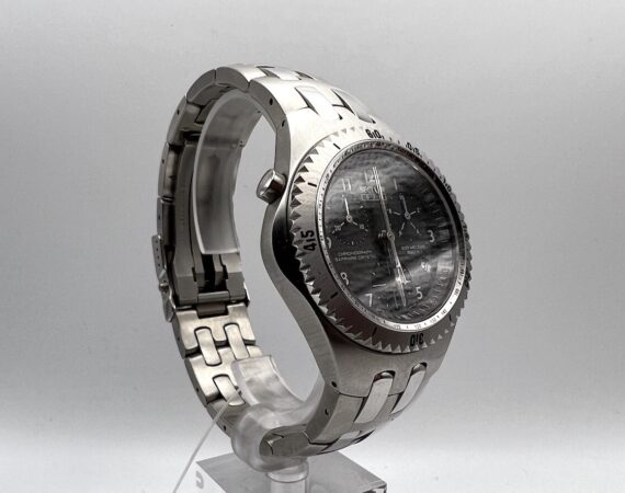 Sector 975 Rattrapante Crono Swiss Made grey vintage - Gioielleria De Vitis Sabaudia 