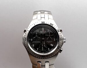 Sector 975 Rattrapante Crono Swiss Made grey vintage - Gioielleria De Vitis Sabaudia 