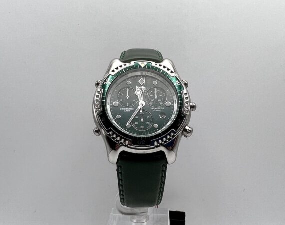 Sector ADV 6000 cron alarm vintage verde Gioielleria De Vitis Sabaudia
