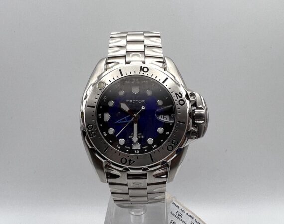 Sector Diver 600 GMT blu vintage Swiss made - Gioielleria De Vitis Sabaudia