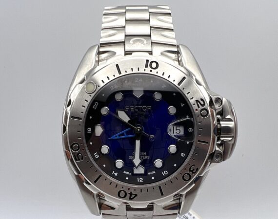 Sector Diver 600 GMT blu vintage Swiss made Gioielleria De Vitis Sabaudia