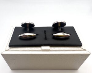 Gemelli in argento e smalto - Gioielleria De Vitis Sabaudia