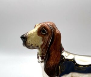 Basset hound o bassotto gigante in argento massiccio 925 - Gioielleria De Vitis Sabaudia