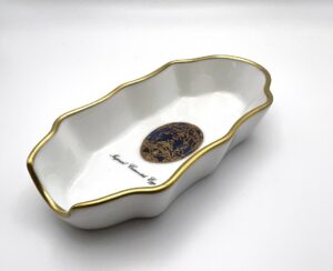 Posacenere per sigari Fabergé in porcellana di Limoges - Gioielleria De Vitis Sabaudia