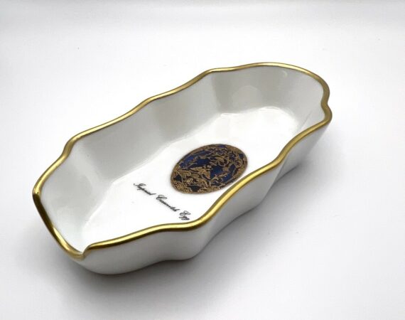 Posacenere per sigari Fabergé in porcellana di Limoges - Gioielleria De Vitis Sabaudia