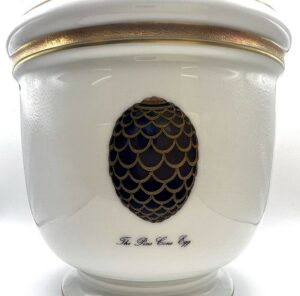 Cachepot Imperial Egg Fabergé porcellana di Limoges - Gioielleria De Vitis Sabaudia