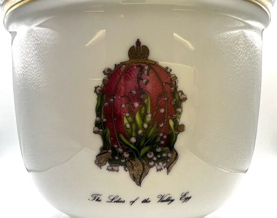 Cachepot Imperial Egg Fabergé porcellana di Limoges - Gioielleria De Vitis Sabaudia