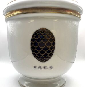 Cachepot Imperial Egg Fabergé porcellana di Limoges - Gioielleria De Vitis Sabaudia