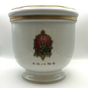 Cachepot Imperial Egg Fabergé porcellana di Limoges - Gioielleria De Vitis Sabaudia