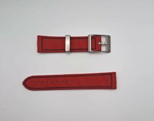 Cinturino 22m in cordura rosso Memphis Belle - Gioielleria De Vitis Sabaudia