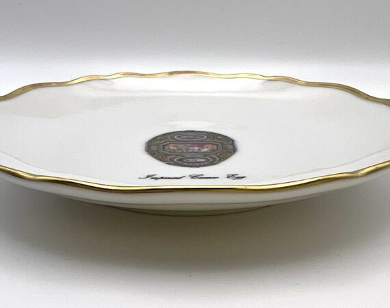 Piattino Imperial Cameo Egg Fabergé porcellana di Limoges - Gioielleria De Vitis Sabaudia