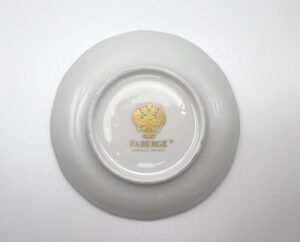 Piattino Imperial Cameo Egg Fabergé porcellana di Limoges - Gioielleria De Vitis Sabaudia