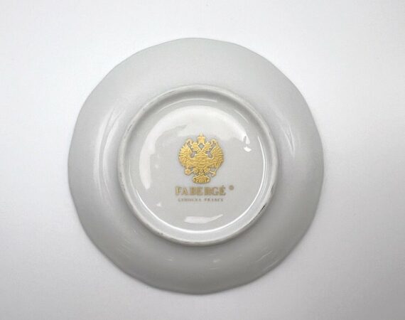 Piattino Imperial Cameo Egg Fabergé porcellana di Limoges - Gioielleria De Vitis Sabaudia