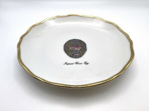 Piattino Imperial Cameo Egg Fabergé porcellana di Limoges - Gioielleria De Vitis Sabaudia