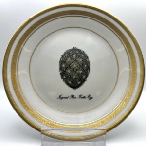 Piatto Rose Trellis Egg Fabergé porcellana di Limoges - Gioielleria De Vitis Sabaudia