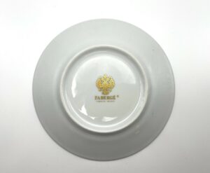 Piatto Rose Trellis Egg Fabergé porcellana di Limoges - Gioielleria De Vitis Sabaudia