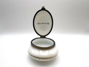 Scatola portagioie porcellana di Limoges Fabergé - Gioielleria De Vitis Sabaudia
