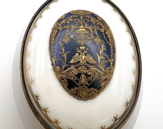 Scatola portagioie porcellana di Limoges Fabergé - Gioielleria De Vitis Sabaudia
