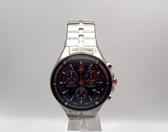 Sector 550 vintage cronografo acciaio blue dial - Gioielleria De Vitis Sabaudia