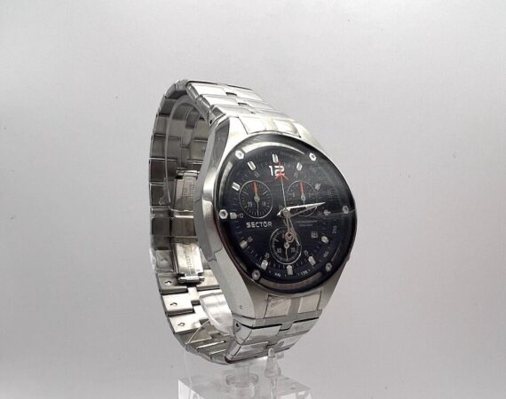 Sector 550 vintage cronografo acciaio blue dial - Gioielleria De Vitis Sabaudia