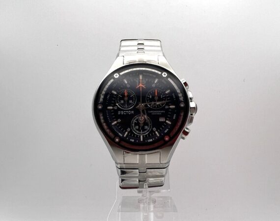 Sector 550 vintage cronografo acciaio blue dial - Gioielleria De Vitis Sabaudia
