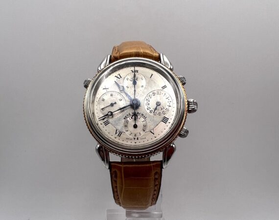 Orologio cronografo meccanico automatico Rattrappante René Marchal movimento Valjoux - Gioielleria De Vitis Sabaudia