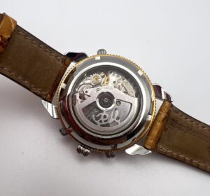 Orologio cronografo meccanico automatico Rattrappante René Marchal movimento Valjoux - Gioielleria De Vitis Sabaudia