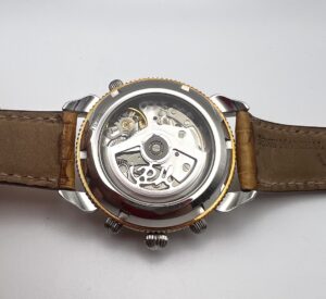 Orologio cronografo meccanico automatico Rattrappante René Marchal movimento Valjoux - Gioielleria De Vitis Sabaudia