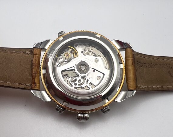 Orologio cronografo meccanico automatico Rattrappante René Marchal movimento Valjoux - Gioielleria De Vitis Sabaudia