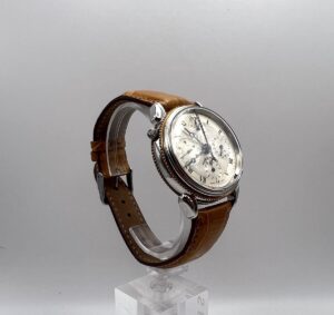 Orologio cronografo meccanico automatico Rattrappante René Marchal movimento Valjoux - Gioielleria De Vitis Sabaudia