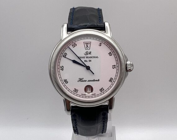 Orologio meccanico automatico René Marchal movimento ETA 2892.2 Saltarello Heure Sautante - Gioielleria De Vitis Sabaudia