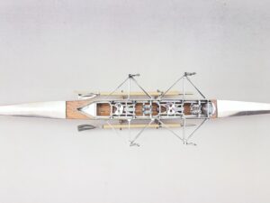 Canoa Sacchetti miniatura in argento e legno - Gioielleria De Vitis Sabaudia Canoa Sacchetti miniatura in argento e legno - Gioielleria De Vitis Sabaudia