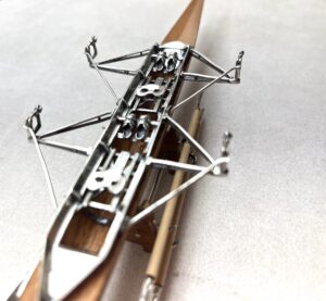 Canoa Sacchetti miniatura in argento e legno - Gioielleria De Vitis Sabaudia Canoa Sacchetti miniatura in argento e legno - Gioielleria De Vitis Sabaudia