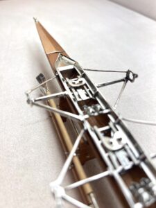 Canoa Sacchetti miniatura in argento e legno - Gioielleria De Vitis Sabaudia Canoa Sacchetti miniatura in argento e legno - Gioielleria De Vitis Sabaudia